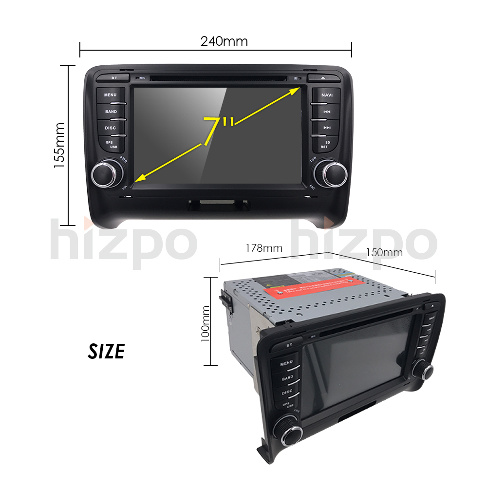 Autoradio pour Audi TT JF-037AT-X9C