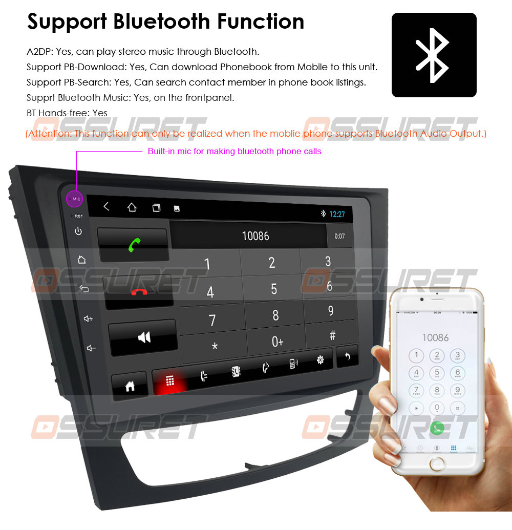 Android 10 GPS Radio Navi Stereo for Mercedes Benz W209 W211 W219 W463 –  German Audio Tech
